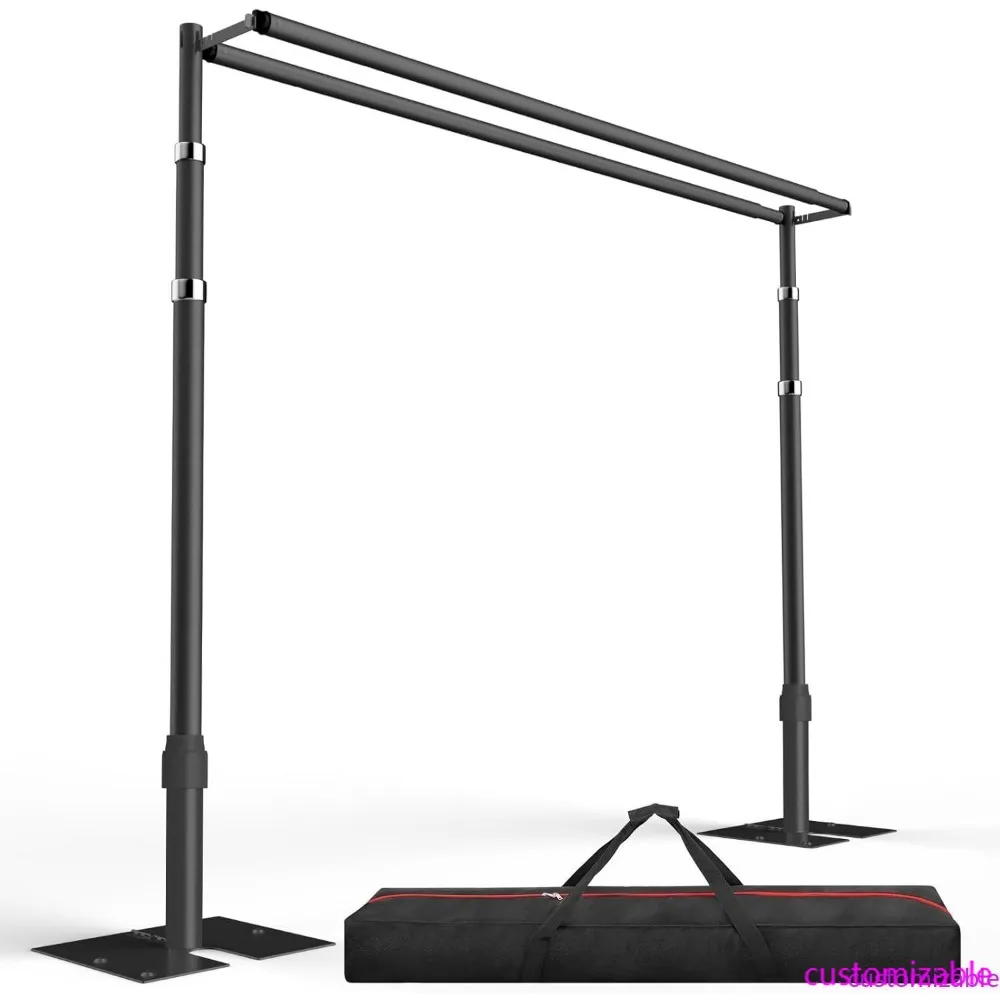 

Сверхмощный комплект труб и драпировки EMART 10x10 футов с регулируемым металлическим каркасом и двойной перекладиной для фотофонов