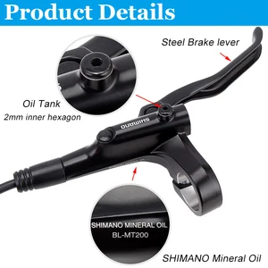 فرامل قرصية هيدروليكية Shimano-MT200 ، رافعة فولاذية ، BL-MT200 ، 2 مكبس ، 3 أصابع ، MT201 ، M315 ، دراجة جبلية MTB ، أصلية أفضل 12 مبيعات مقسم الحطب الهيدروليكي - رقم 10