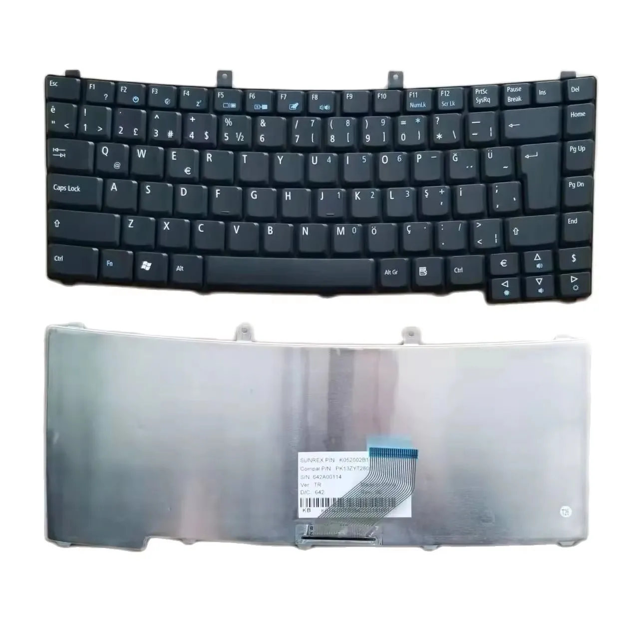 New keyboard for Acer TM2200 2700 3220 TM2400 4150 Black K052002B1 PK13ZYT2800 Turkish TR Layout