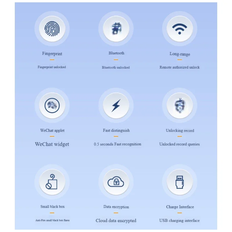 OKLOCK APP + Program + Fingerprint + Key Padlock Smart 100pcs Fingerprints Lock Phone Bluetooth Remote Authorization Unlocking