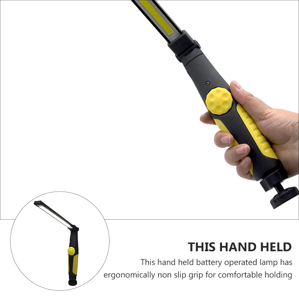 Working Lamp Rechargeable Flashlights COB Inspection Screw-in Foldable Rubber Copper Wire