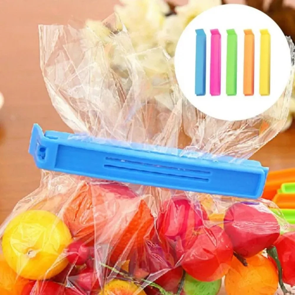 5/10pc Sealing Bag Clips Plastic Reusable Portable Kitchen Clamp Seal Bag Storage Accessories for Preservation Snack Fresh Food