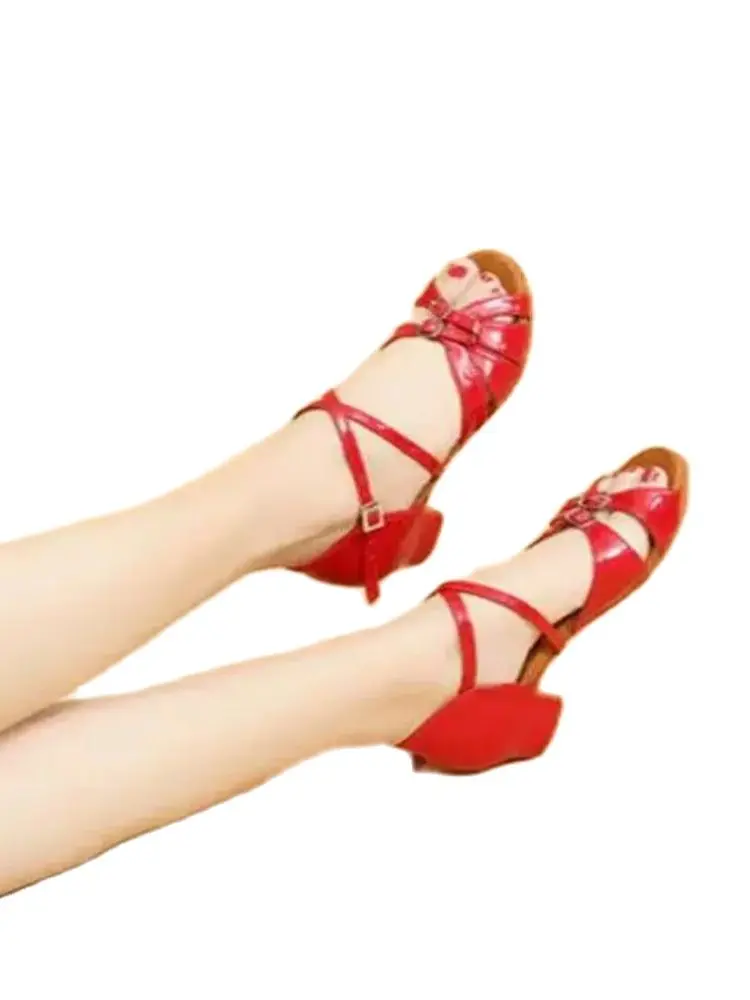 

1pair/lot Children Dance Shoes Women Ballroom Latin shoes Ladies Modern Tango Dancing Performance Shoes Salsa Sandals