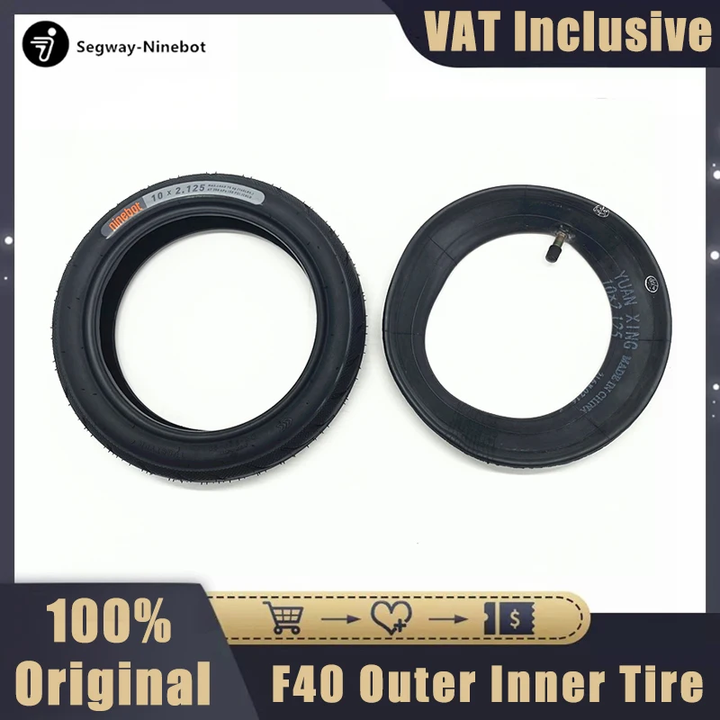 Original Outer Tire Inner Tire for Ninebot F40 KickScooter Smart Electric Scooter Hoverboard Tire Replacement Parts