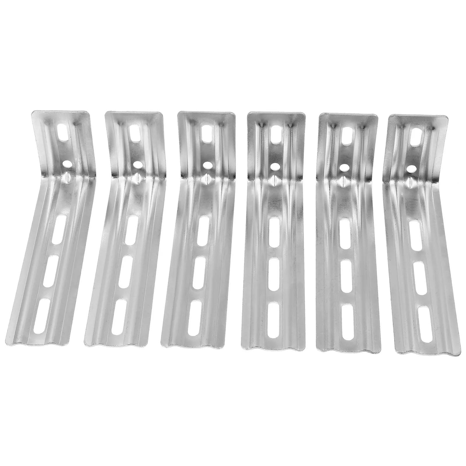 

6pcs Vertical Curtain Installation Code Metal Brackets Hardware L Plates Curtains Repair Suitable Home Office