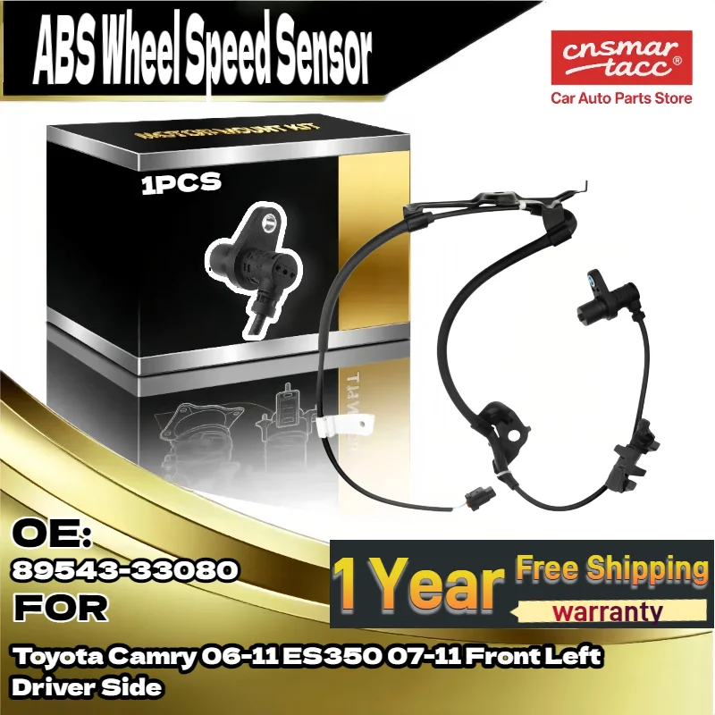 

For ABS Wheel Speed Sensor 89543-33080 for Toyota Camry 2006-2011 Lexus ES350 2007-2011 Front Left Driver Side