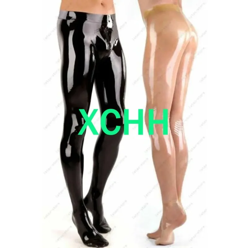 

Sexy Latex Man Pants Handmade Men Trousers With Socks