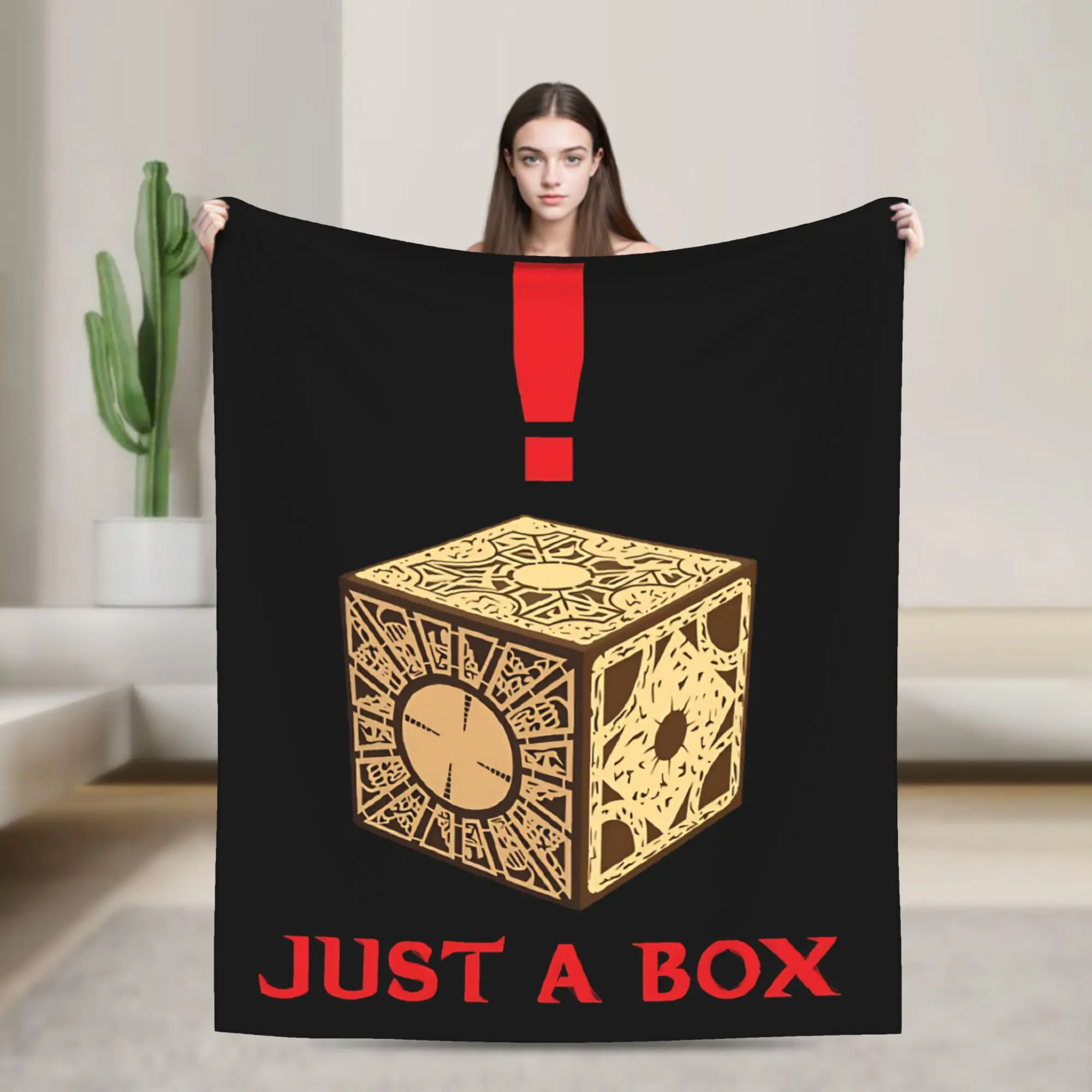 Horror Pinhead Movie Flannel Blankets Hellraisers Custom Throw Blankets for Home 125*100cm Bedspreads