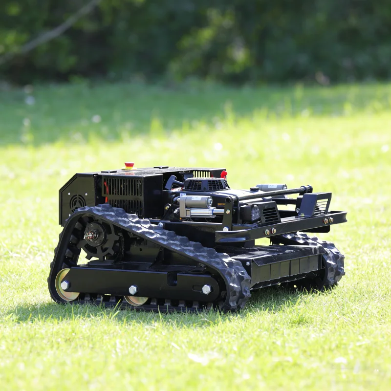 

Customized tracked multifunctional control lawn mower remote control farm slope embankment weeding machine