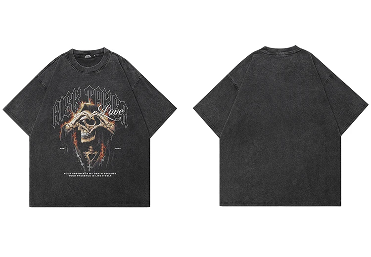 Risk Taker Skull Graphic T-Shirt Sf868dc4a8fbb456099f92bd18b9ff9987