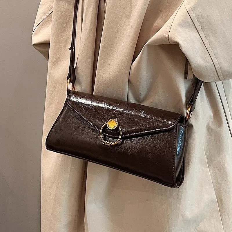 Beautiful Underarm Bag 2026 New High-value Light Luxury Niche Messenger Bag Temperament Commuting Handbag Simple and Stylish