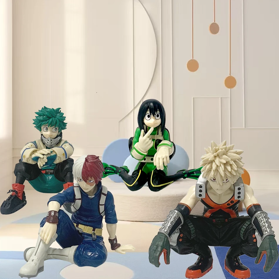 Figurine de dessin animé My Hero Academia Midoriya Izuku Todoroki Shouto Bakugou Katsuki, 11cm, personnage d'anime, cadeau d'anniversaire