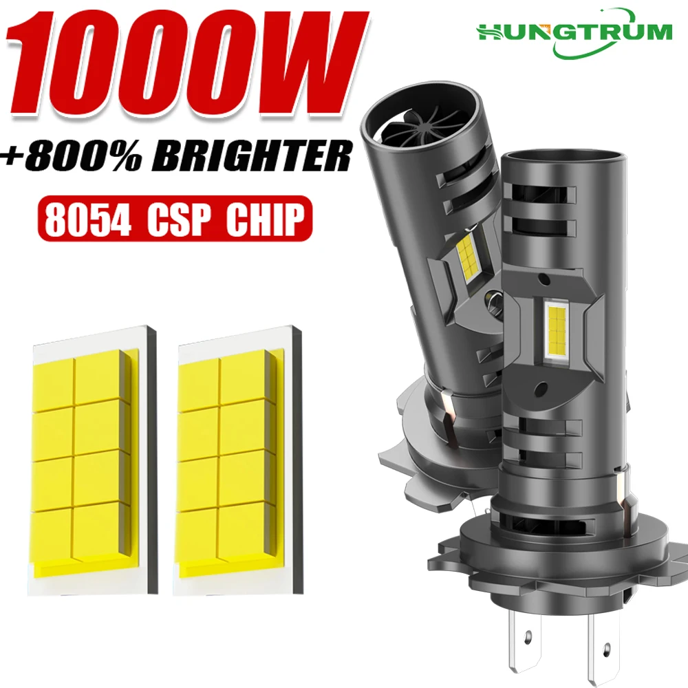 

H7 Car headlights Led Lights For Car Headlight Bulb 6000K for Car Headlamp Auto Diode Lamps H7 Automobile Lamp Dual cooling fans