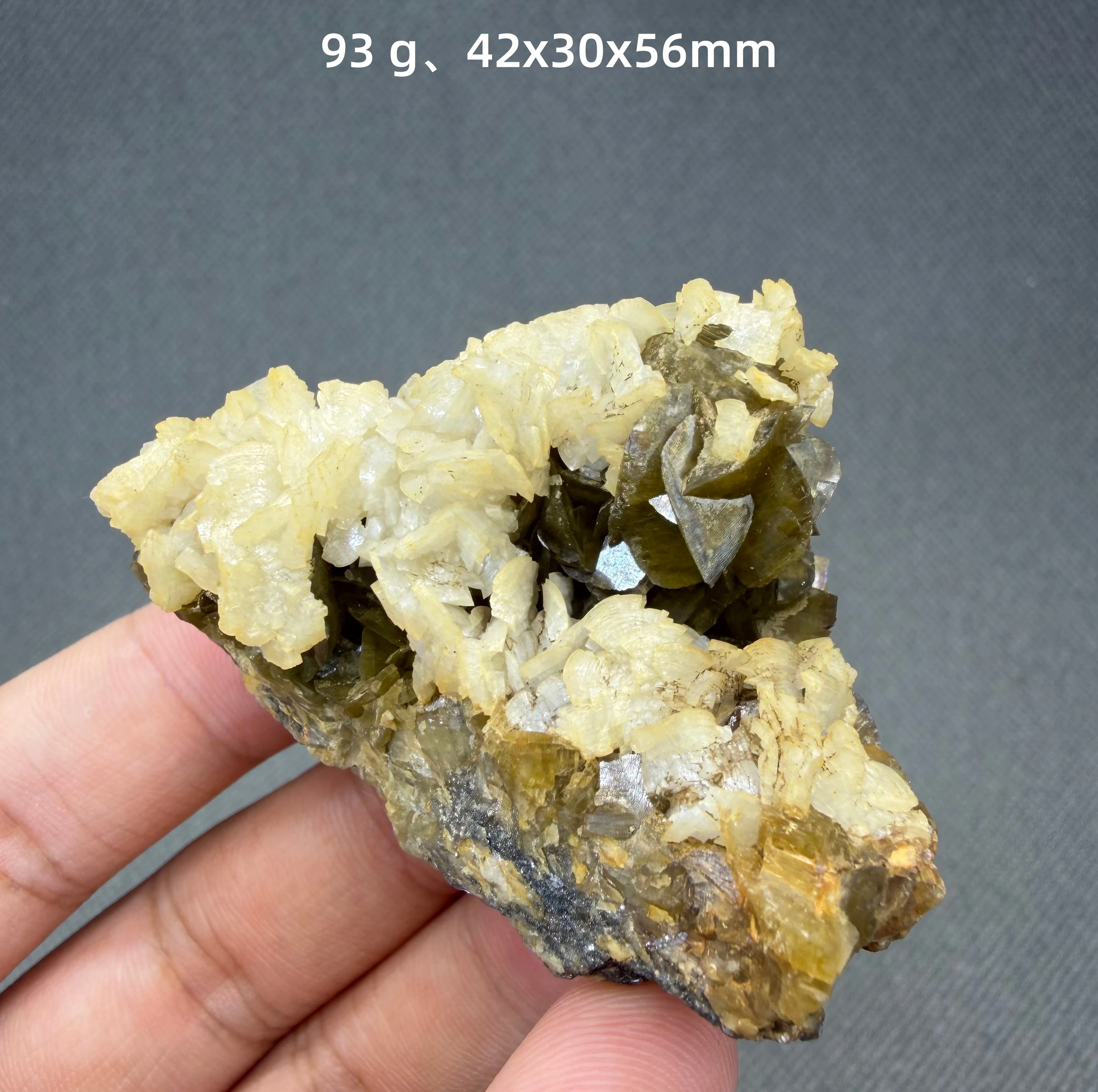 Rare Siderite Dolomite Alternating Brown & White Banded Crystal Mineral Specimen