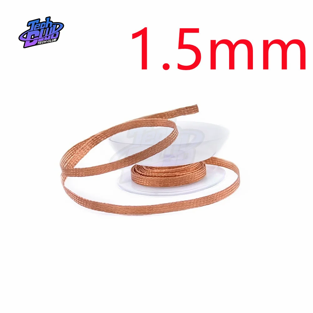 Larghezza 1.5mm 2mm 2.5mm 3mm 3.5 mm4mm dissaldante treccia saldatura rimozione filo stoppino cavo di piombo Flux BGA strumento di riparazione