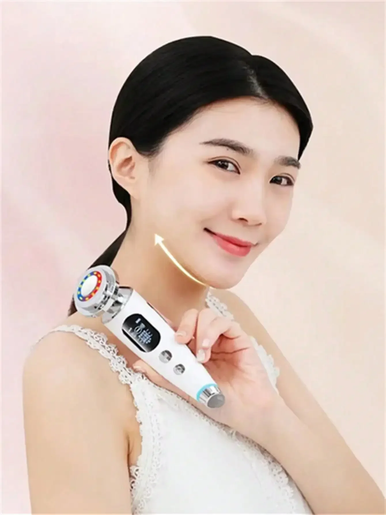 Massaggiatore per il lifting del viso - Macchina per il lifting del viso con microangolo RF Ems per la cura della pelle con fotoni LED per il viso