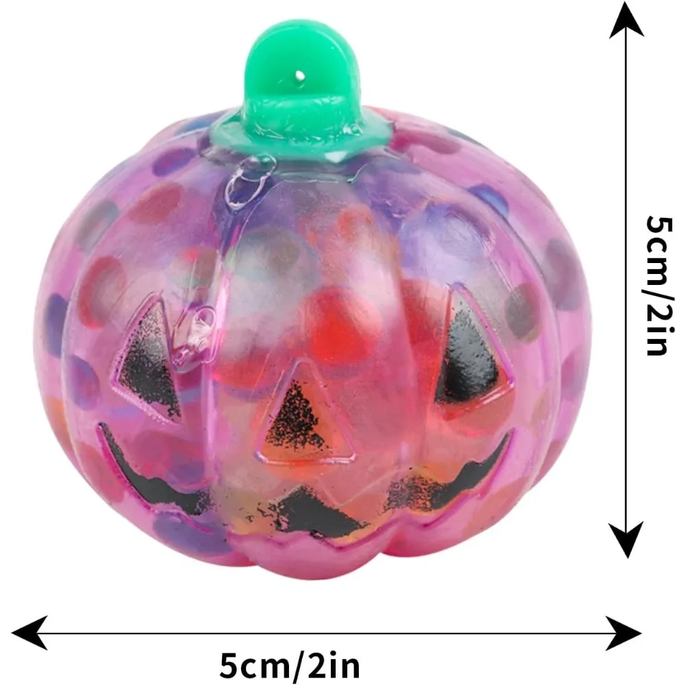 Balles anti-Stress Squishy en forme de citrouille d'Halloween, jouets Fidget pour soulager l'anxiété, Squishies sensorielles, cadeaux à presser pour enfants et adultes