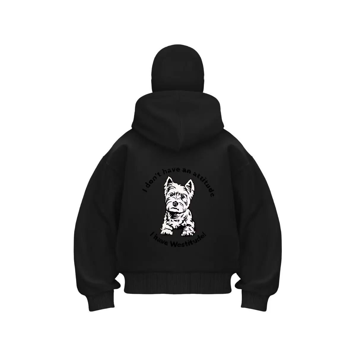 Westitude Dog Humor  Pet - Portrait Graphic Art Men's Outdoor Warm Balaclava Zip Hoodie Winter Casual Sweatshirt