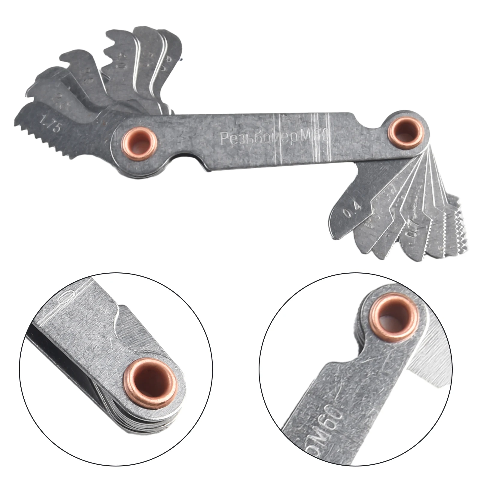 55/60 Degree Metric Inch Thread Plug Gauge Thread External Thread Pitch Gauges Measuring High Precision Lathe Tool Pitch Gauge