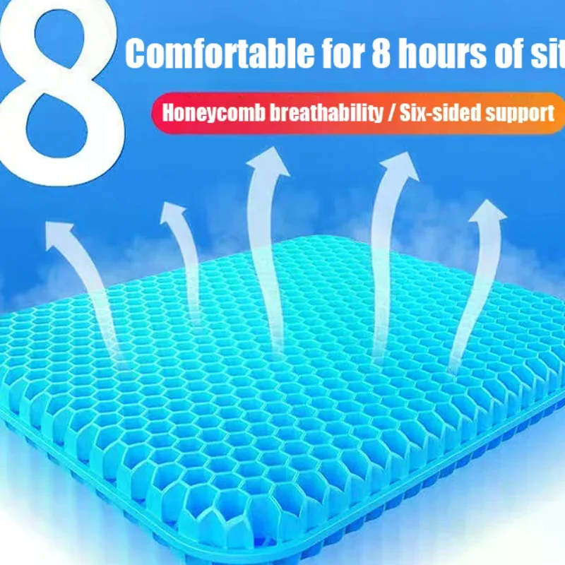 Gel Seat Cushion Breathable Cooling Pad For Summer Car Seat Soft Cooling Pad Office And Home Stool