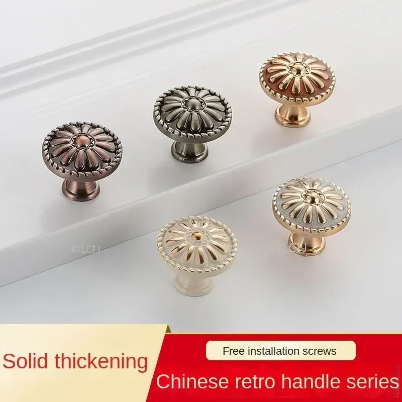 Antique Handle Knob Furniture Handle Kitchen Cabinet Handle Drawer Handle Pulls Zinc Alloy Cupboard Handles European Handles