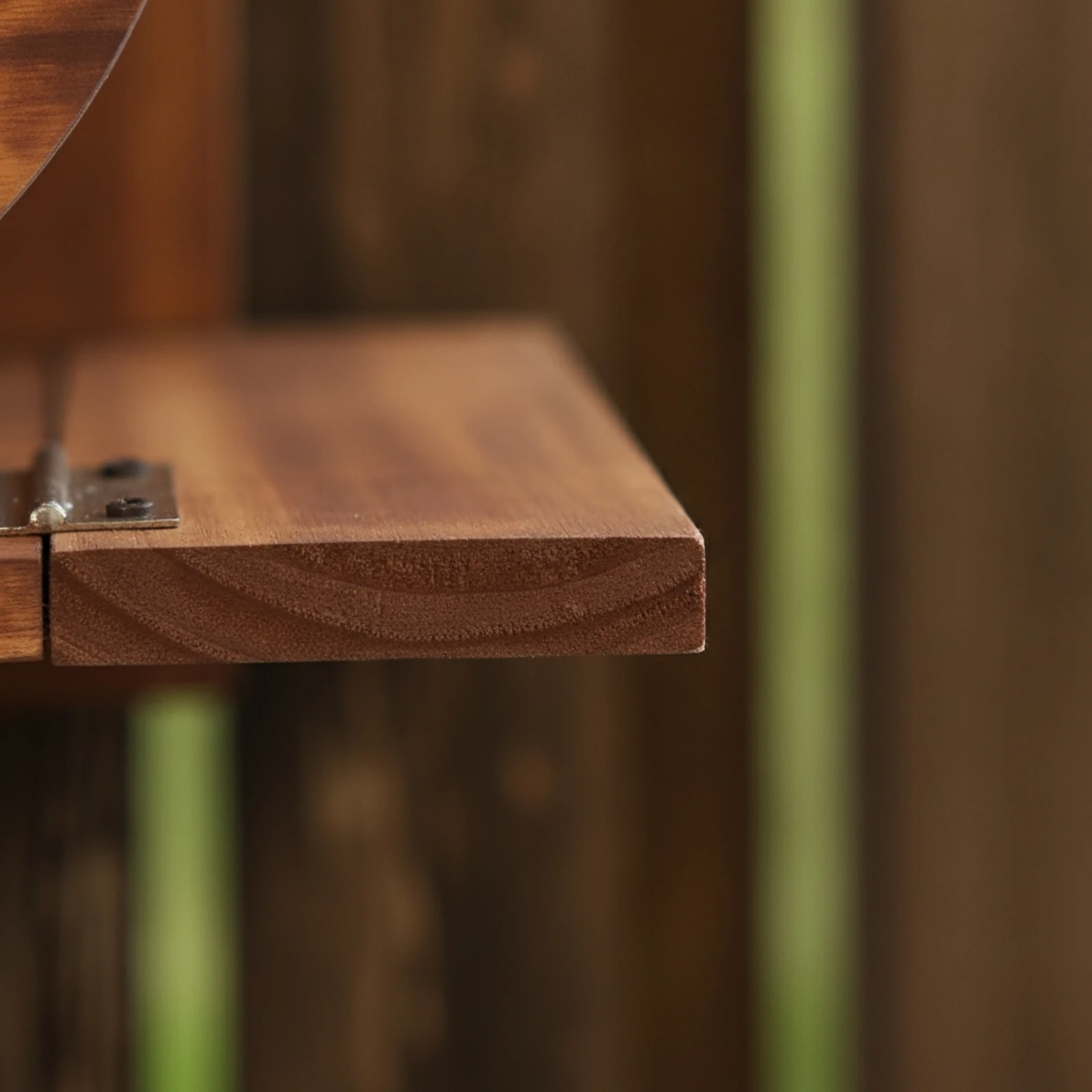 Comedero de Pared Rústico para Jardín con Techo, Comedero de Madera para Exteriores para Ardillas, Patio Trasero, Valla