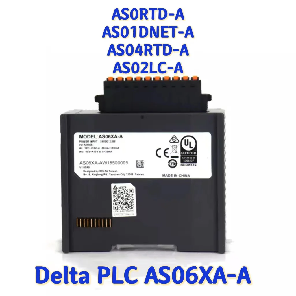 Delta PLC AS06XA-A analog output module AS04RTD-A temperature sensor AS04TC-A weighing AS02LC-A-MU AS06RTD/04RTD