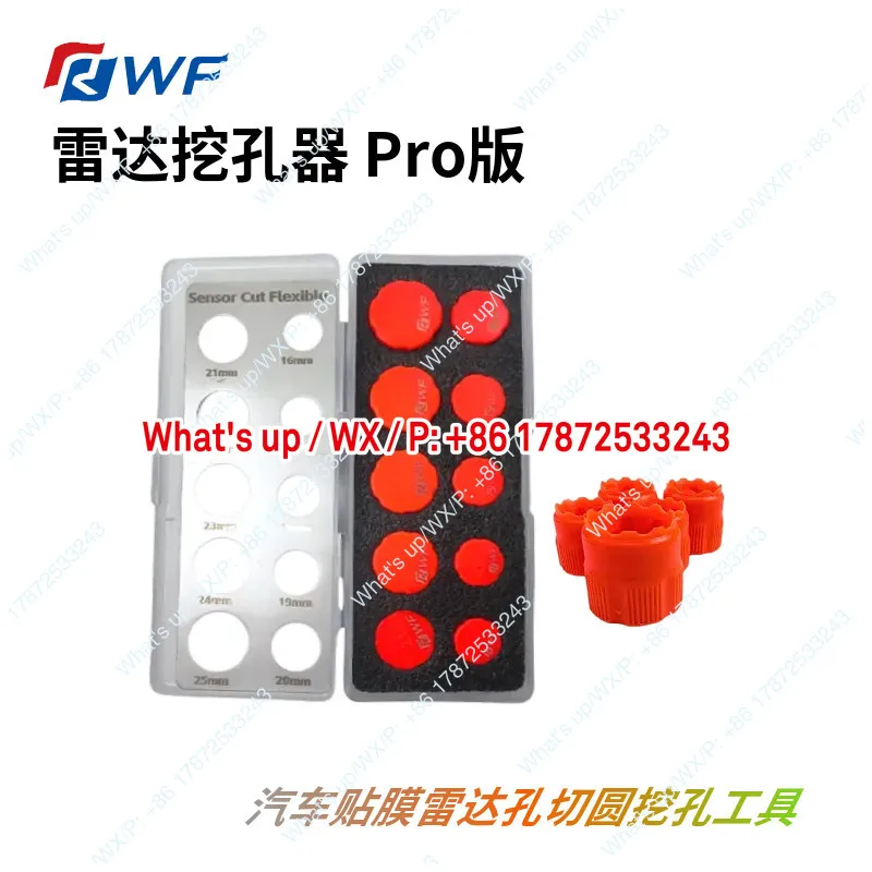 Car Film Radar Hole Digger Pro Edition Orange Suitable for PPF and PVC Film Cutting and Rounding Tools