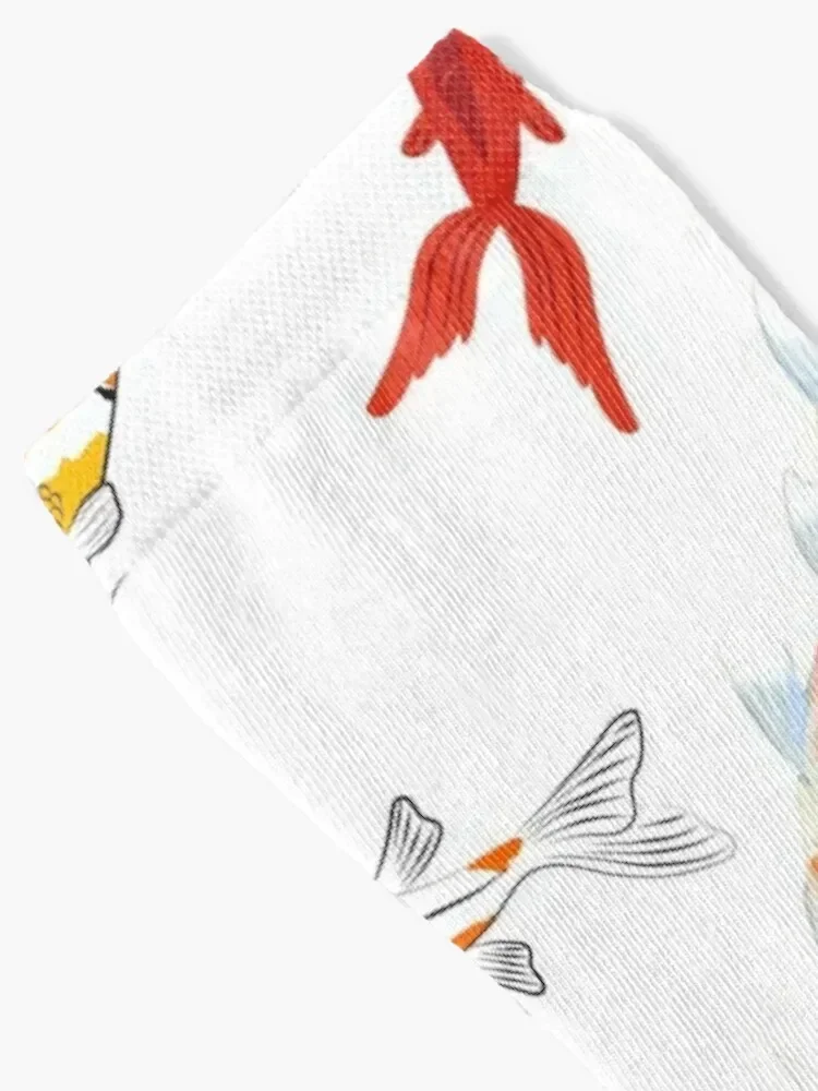 Koi Carp Fish Print Socks gift professional running Man Socks Women's