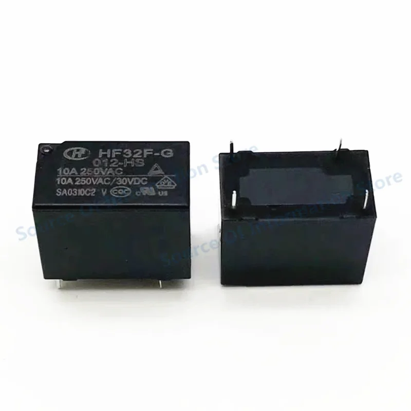 

10Pcs HF32F-G/012-HS 12VDC High Load Relay 4-Pin 10A JZC-32F-G-012-HS for Electronic Components Market