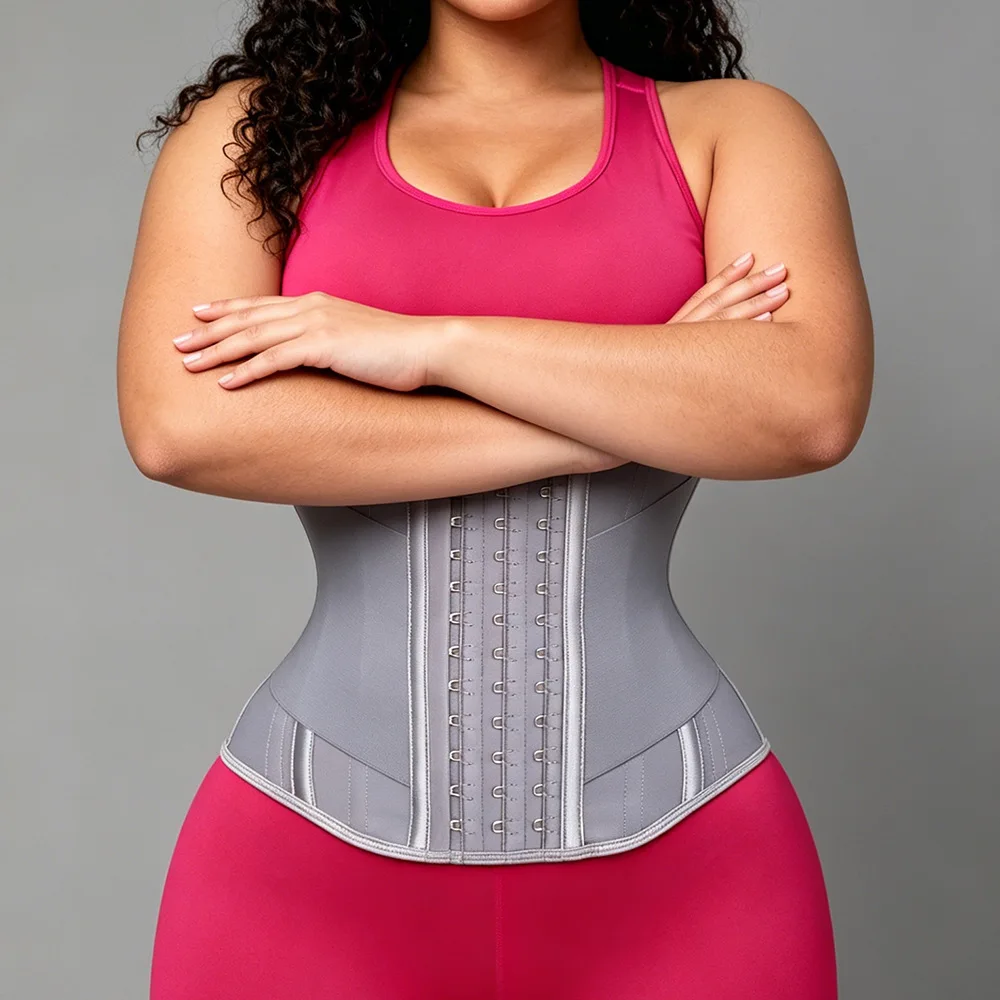 U-shaped Waist Trainer Corset Women Buttoned Shapers Breast Lifted Waist Trainer Steel Bone Slimming Breathable Shapewear