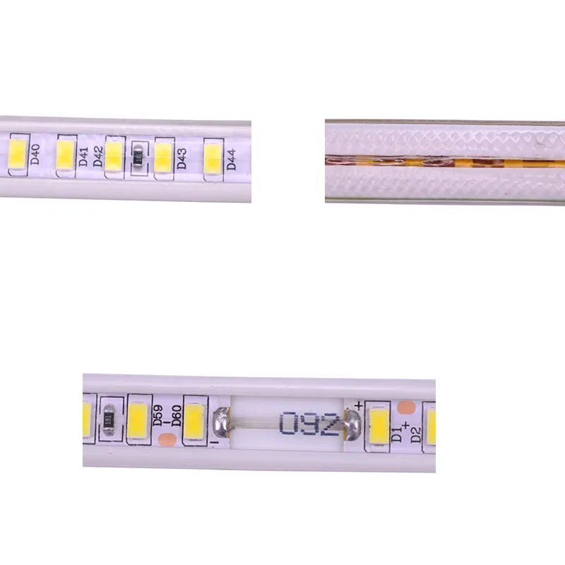 Imagem -05 - Impermeável Led Strip Lights com Plug ue Quarto Cozinha Varanda Ip67 Branco Quente Branco Frio 220 Volts 5730 m m m m 10 m