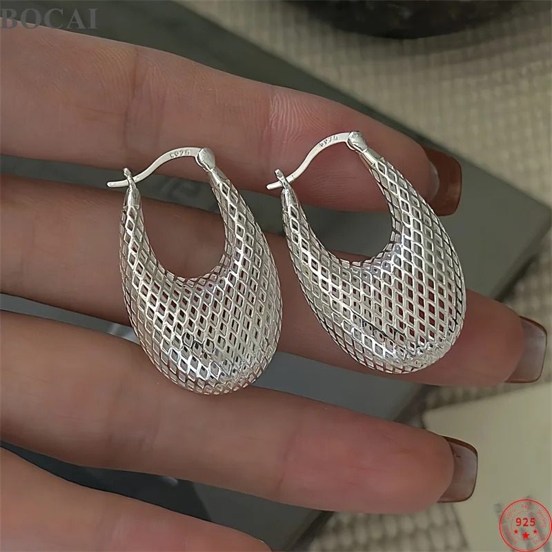 bocai-nuevos-pendientes-de-clip-de-plata-de-ley-s925-para-mujer-chapados-en-platino-con-diseno-de-malla-joyeria-fina-de-moda