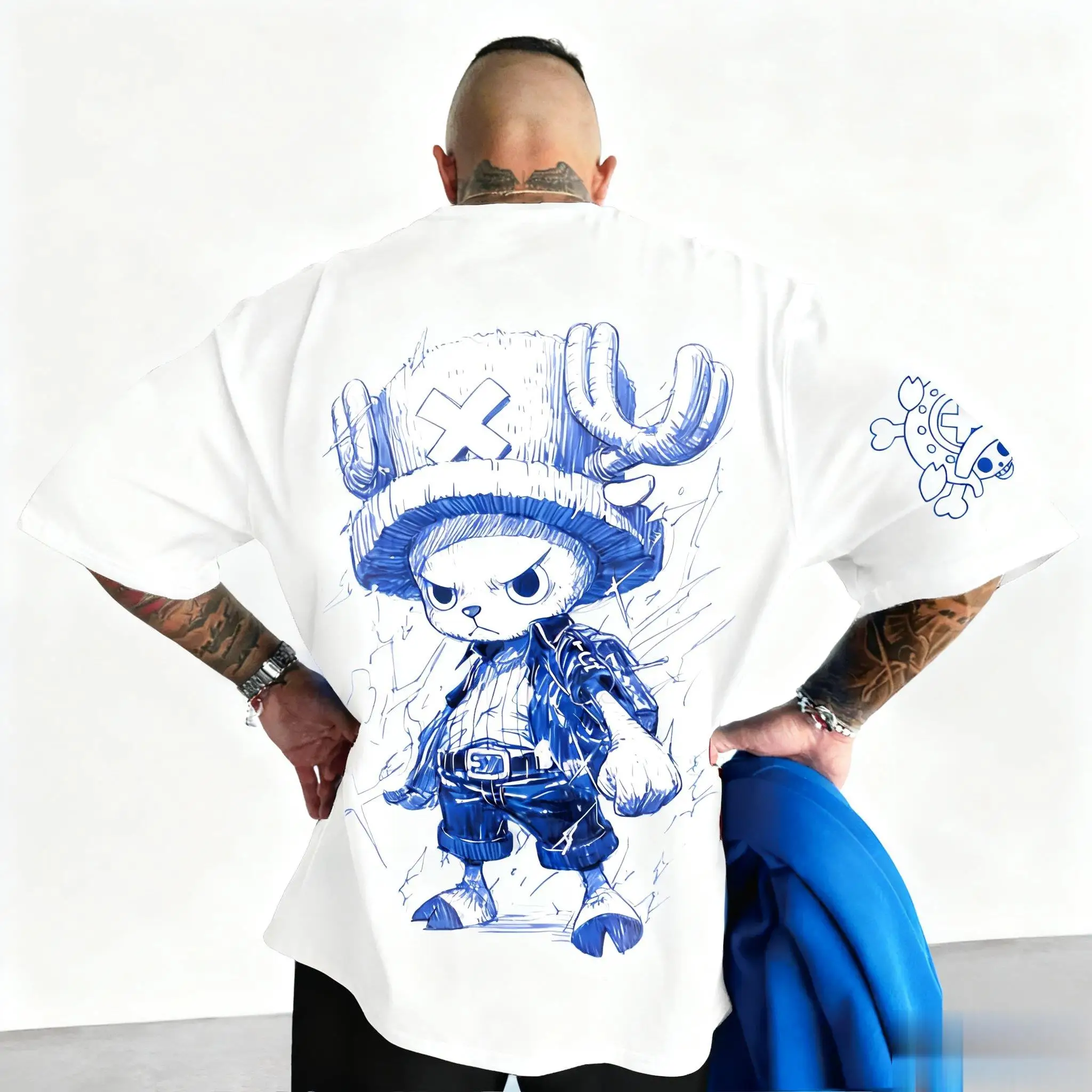 One Piece Anime Tony Tony Chopper Bedrucktes T-Shirt Herren- und Damen-T-Shirt Herren-Top Sport-T-Shirt Herren-T-Shirt Sommer 2026