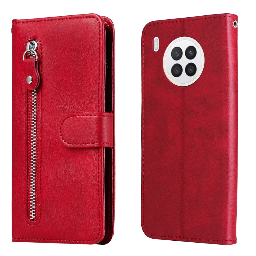 Wallet Zipper Case For Huawei P40 Lite E P30 Lite P20 Lite P Smart Z 2019 2020 2021 Honor 60 Pro 50SE 50 Lite 20 Lite 10Lite 10i