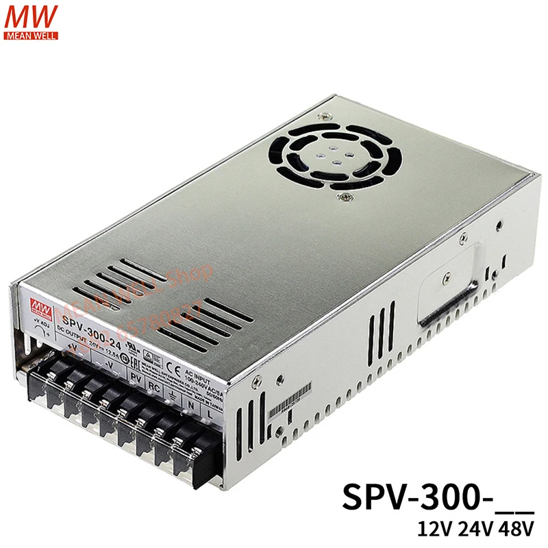 

Original MEAN WELL SPV-300 Switching power supply 12/24/48V 300W Adjustable voltage (PV regulation requires external voltage)