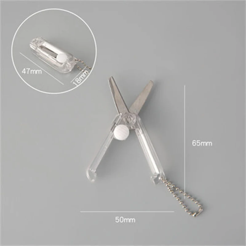 Morandi Mini ciseaux portables créatifs extensibles et pliables Mini ciseaux multifonctionnels sûrs et mignons petits ciseaux