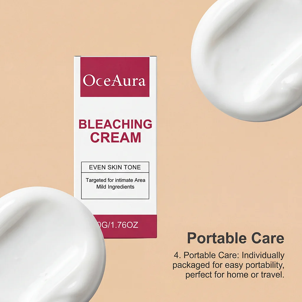 Gentle Intimate Skin Lightening Cream Fade Dark Spots Pigment Evens Skin Tone Private Area Care Underarm Bikini Whitening Cream view 5