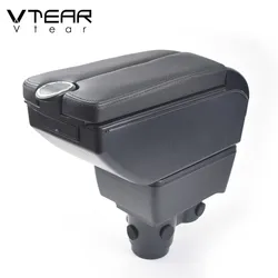 Vtear For Renault Duster Armrest Interior Center Console Storage Box Arm Rest Car-styling Decoration Accessories Parts Organizer