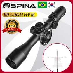 SPINA Optics 4-16x44 FFP/SFP Scope Red/Green Illuminated Tactical Hunting Riflescope Long Range 30mm Optical Sight For.308.556