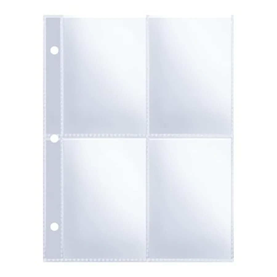 

Чехлы для карт с 4 карманами для переплета A5 с 3 кольцами, 800 карманов, 2,5x3,5 Ih, двухсторонние рукава для коллекционных карточек для спортивных карточек, визитных карточек