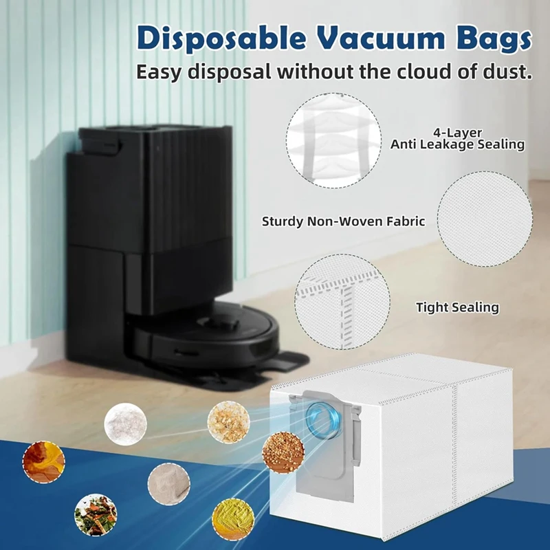 Pièces de sacs à poussière pour aspirateur robot Roborock Q Revo S, Qevo Pro, Qrevo Plus, brosse latérale principale, filtre Hepa, vadrouille, gril