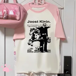 Joost Klein shirt female women streetwear 80s Trendy Vintage Colorful t shirt Retro hip hop Y2k Psychedelic
