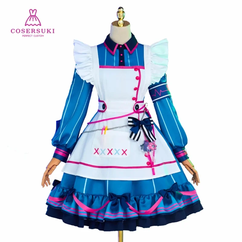 CyProject Sekai Asahina Mafuyu A Very Ghostly Vacation Terrible Miss Nurse Cosplay Costume Halloween Carnival Outfit view 6