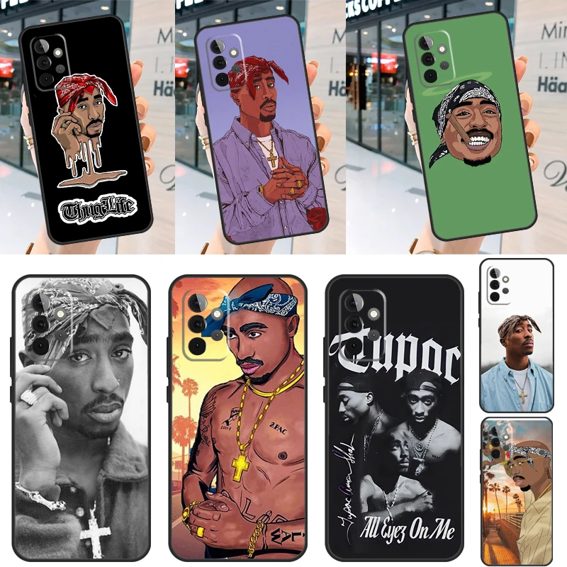 2Pac Hip Hop Singer Case For Samsung Galaxy A24 A34 A54 A33 A53 A73 A22 A32 A52 A51 A71 A52S A12 A13 A14 Cover