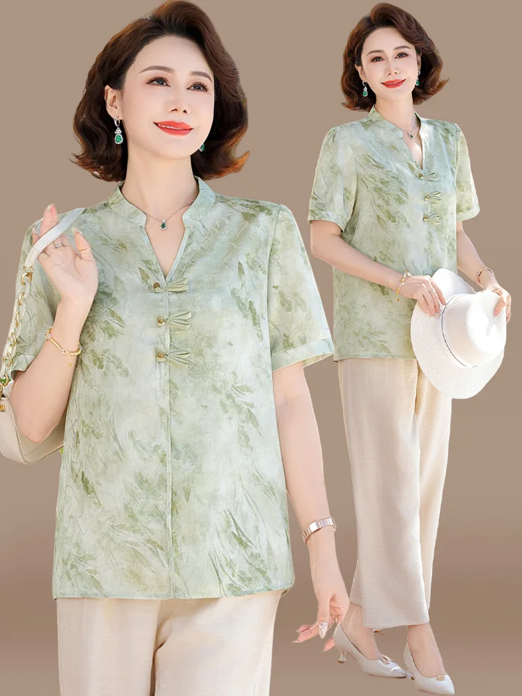 faionable-mom-summer-outfit-polyester-blend-ort-sve-cover-belly-large-size-two-piece-set-loose-fit-v-ne-print-design