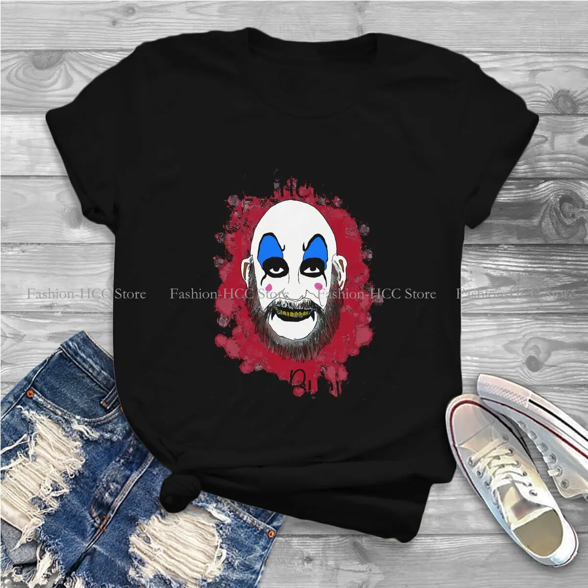 House Of 1000 Corpses Horror Movie Polyester TShirts Idol Gifts Fot Print Women's T Shirt New Trend Clothing