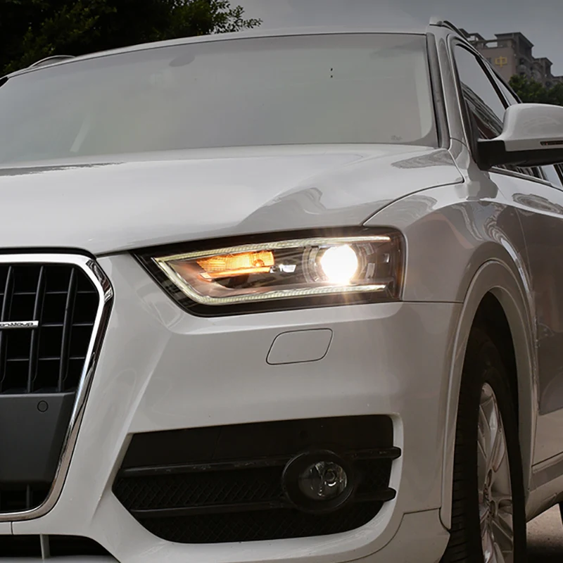 Head Lamp for Audi Q3 LED Headlight 2012-2015 Headlights Q3 DRL Turn Signal High Beam Angel Eye Projector Lens