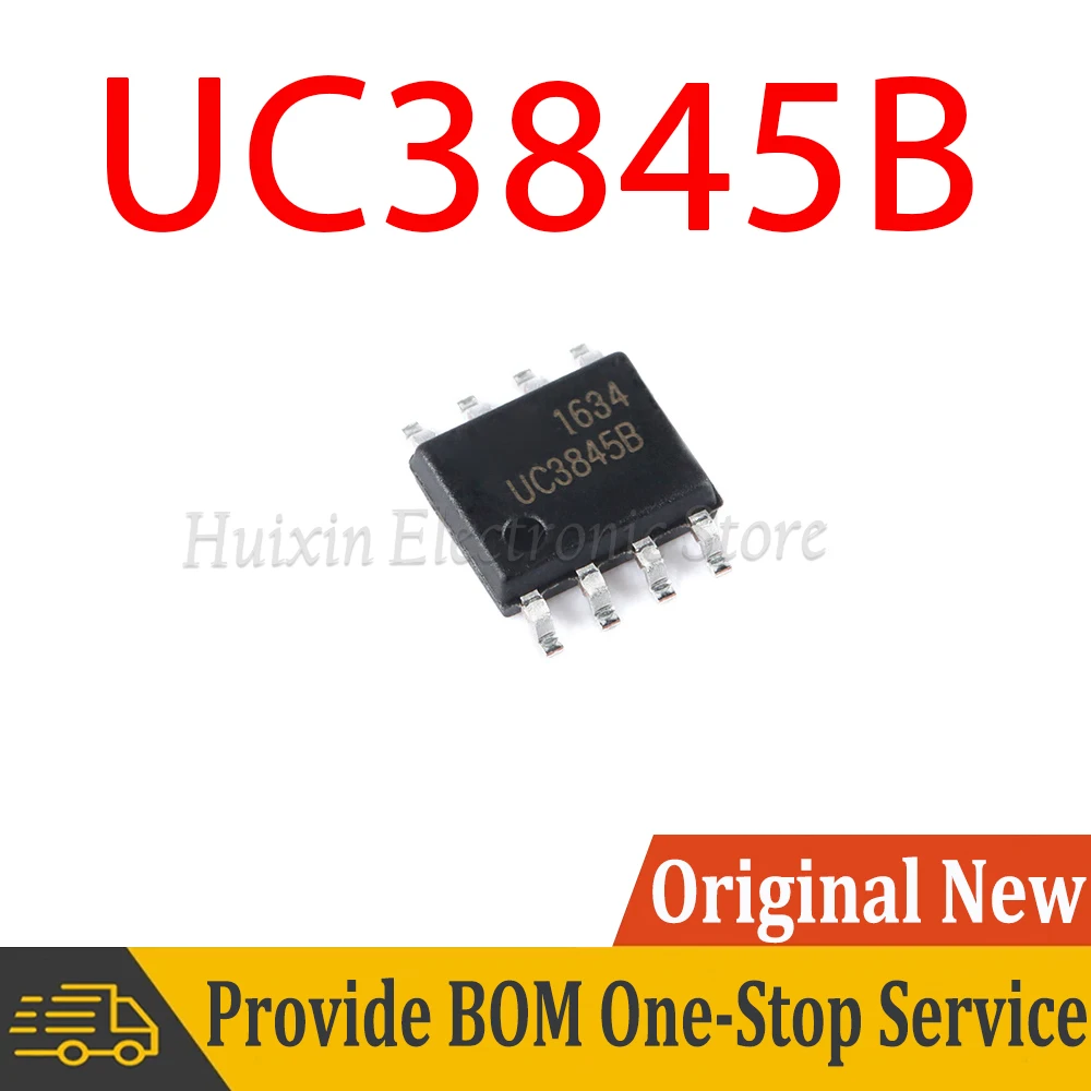 5PCS UC3845B UC3845 SOP-8 PWM DC-DC Converter Controller SOP8 SMD New and Original IC Chipset