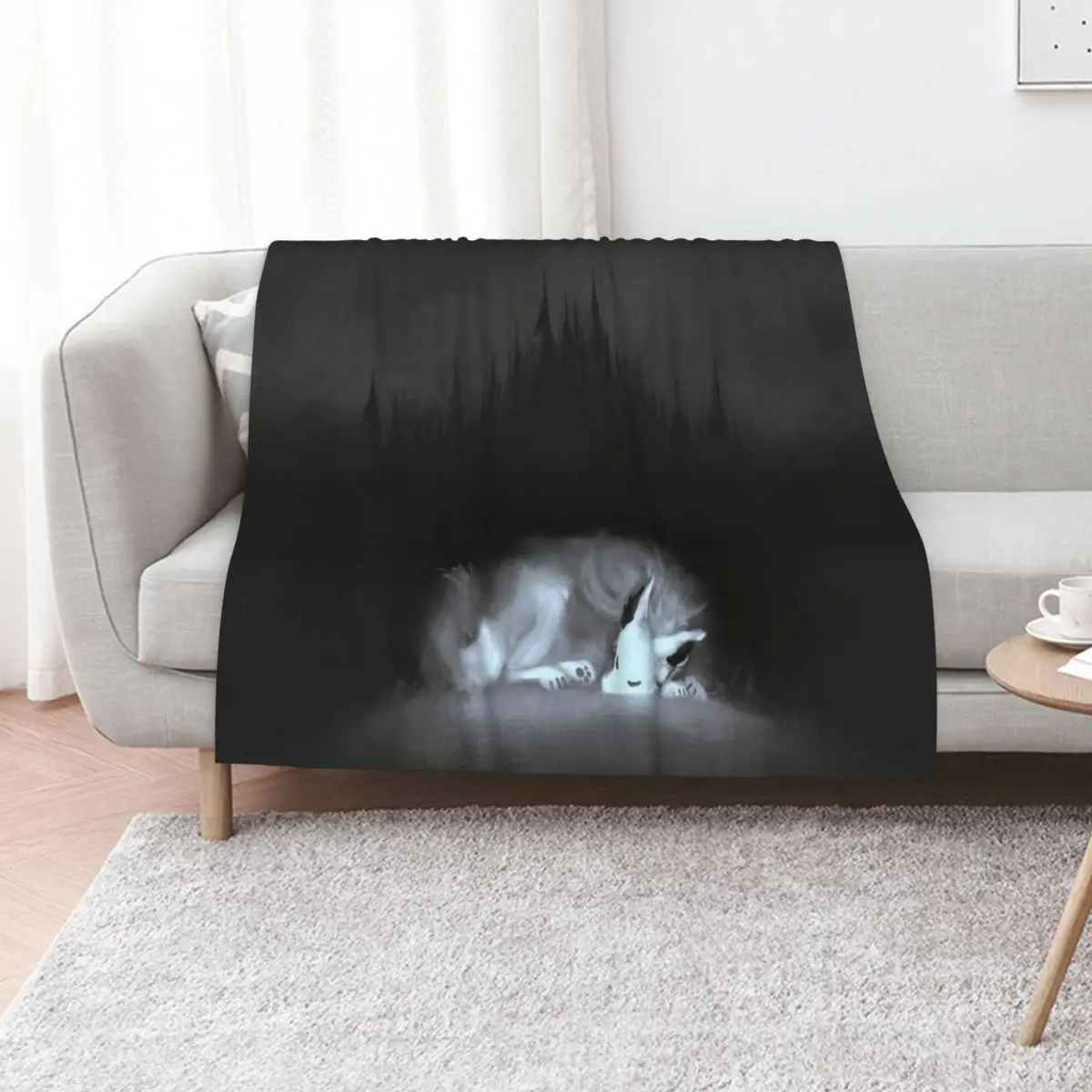 sleepy soul (sleeping forest spirit creature) Throw Blanket Kid'S Beautifuls Hair decorative Softest Quilt Blankets